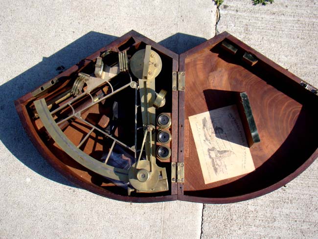 A cased Henry Frodsham of Liverpool brass sextant circa 1840 — image 2